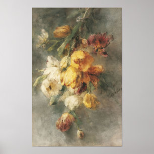 A Bouquet of Tulips, Margaretha Roosenboom  Print 