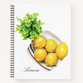 A Bowl Of Lemons Notebook