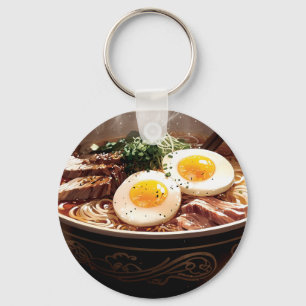 A bowl of noodles keychain