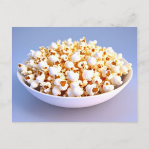 A Bowl of Popcorn Holiday Postcard