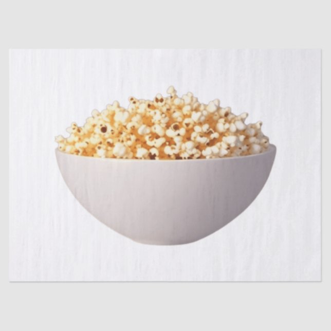 A Bowl of Popcorn Tissue Paper (Front)