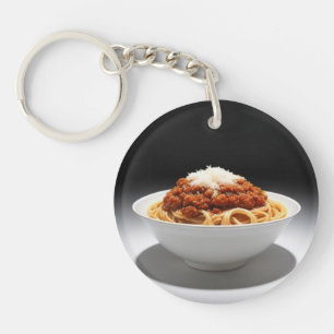 A Bowl of Spaghetti Bolognese Keychain