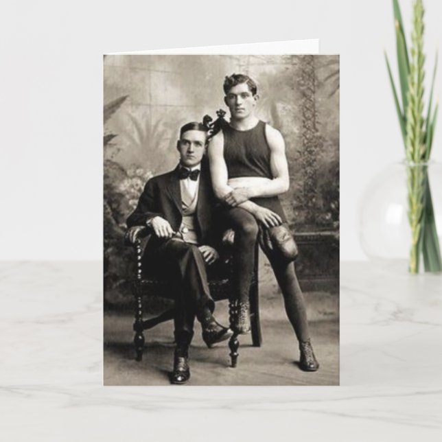 A Boxer and His Gentleman Card (Front)