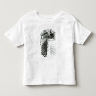 A boy and girl being wound up a mine shaft toddler t-shirt