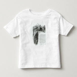 A boy and girl being wound up a mine shaft toddler t-shirt