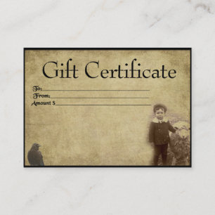 A Boy And His Sheepy- Prim Gift Certificate Cards