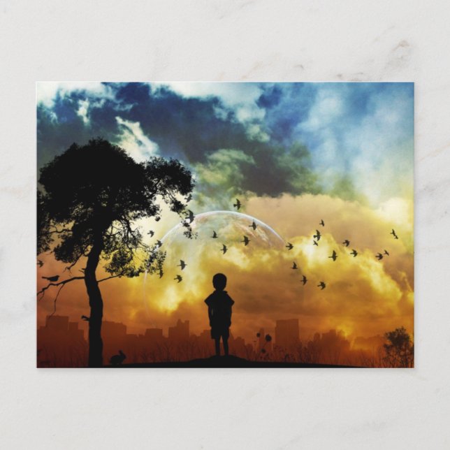 A Boy and his Universe Postcard (Front)