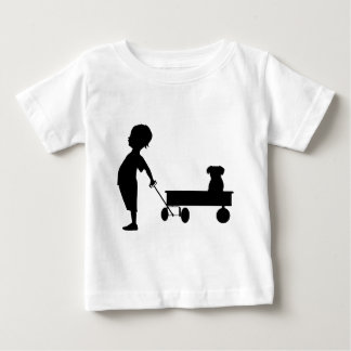 A BOY HIS WAGON AND HIS DOG BABY T-Shirt