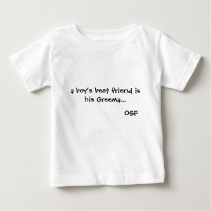 A boy's best friend is his Greema Baby T-Shirt