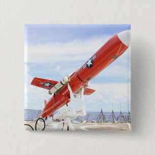 A BQM-74E Chukar drone ready for launch 2 Inch Square Button