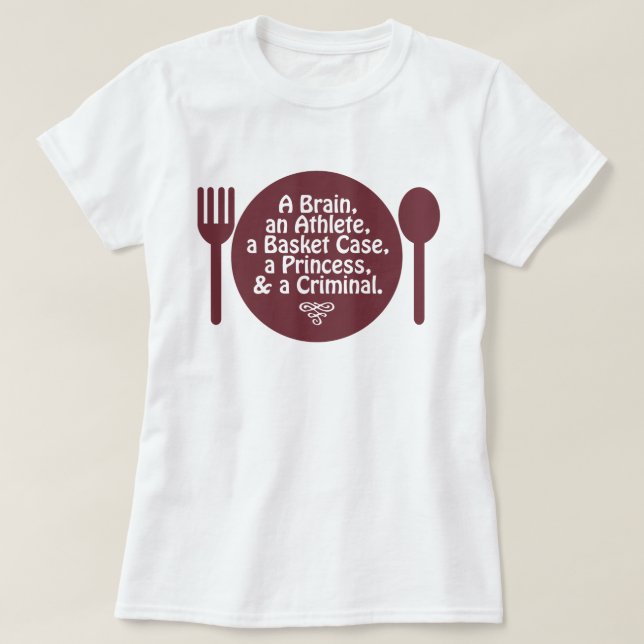 A Brain, an Athlete, a Basket Case 80s Pop Culture T-Shirt (Design Front)