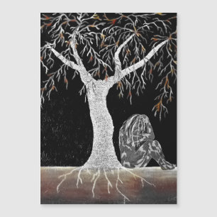 A Branch of Life to Contemplate Magnetic Card