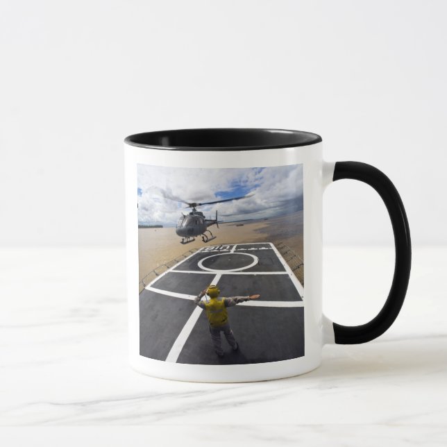 A Brazilian Eurocopter prepares to land Mug (Right)