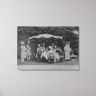 A Breakfast Party at Osbourne Canvas Print
