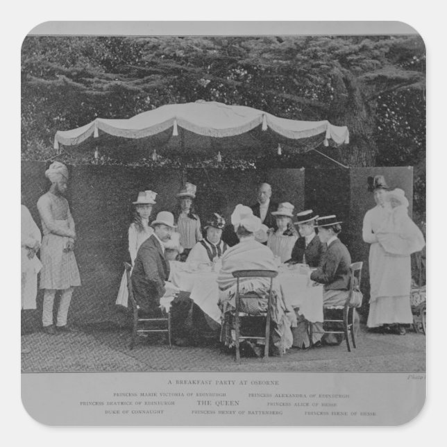 A Breakfast Party at Osbourne Square Sticker (Front)