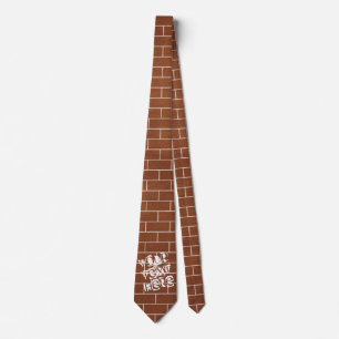 A Brick Wall - Add Your Special Text  /  Message Tie