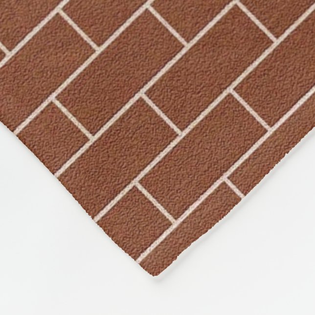 A Brick Wall Fleece Blanket (Corner)