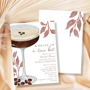 A Bride in a Tini Bit Martini Bridal Shower Invitation