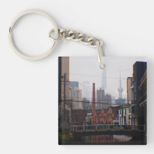 A Bridge in Shanghai Keychain