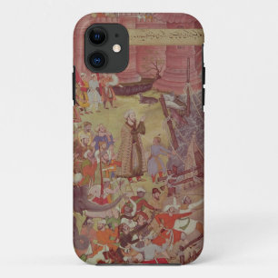 A Bridge of boats broken by Akbar (r.1556-1605) on iPhone 11 Case
