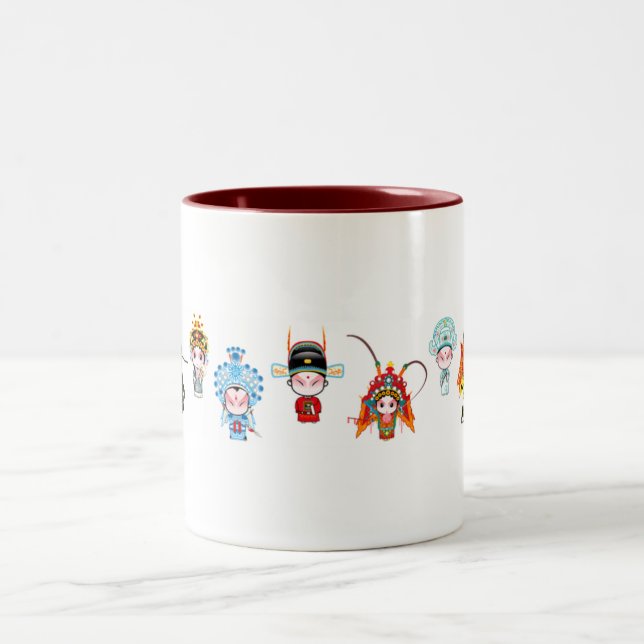 A brief introduction to Beijing Opera Two-Tone Coffee Mug (Center)