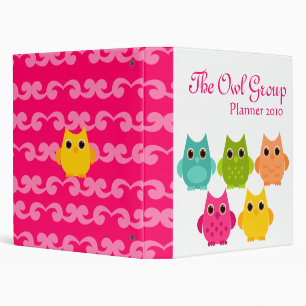 A Bright Bunch of Owls Binder