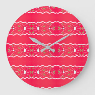 A Bright Floral Designed Clock