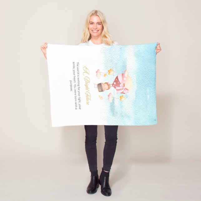 A Bright Future Fleece Blanket (In Situ)