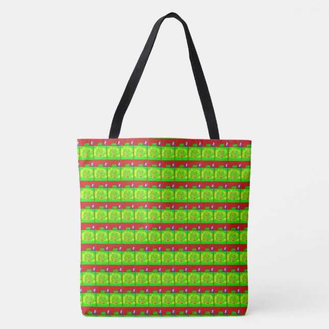 A Bright Green Merry Tote (Front)