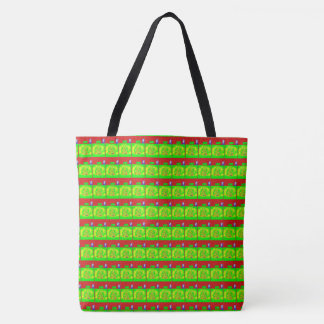 A Bright Green Merry Tote Bag