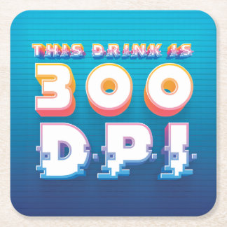 A bright, retro-digital coaster