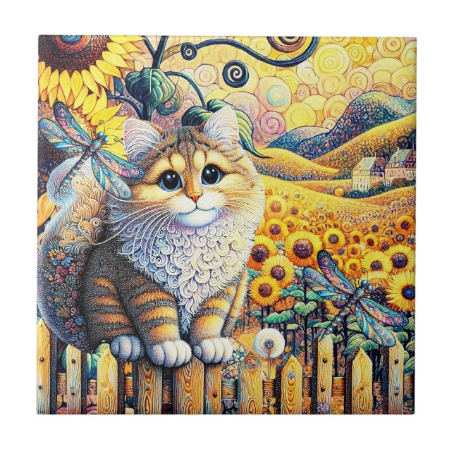 A Bright Sunny Day Ceramic Tile (Front)