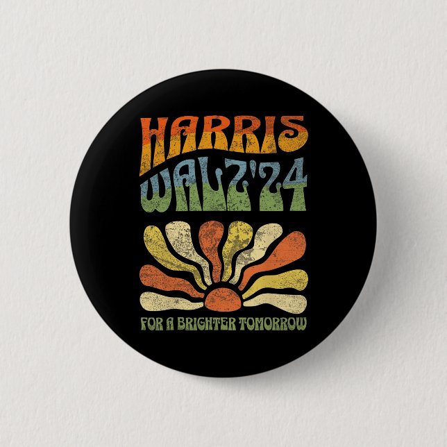 A Brighter Tomorrow Boho Aesthetic Shirt 3  2 Inch Round Button (Front)