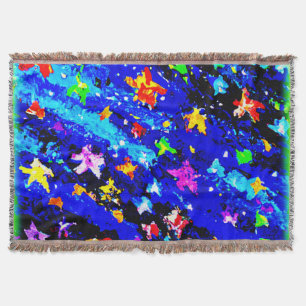 A Brightly Coloured Starry Skies. Buy Now Throw Blanket