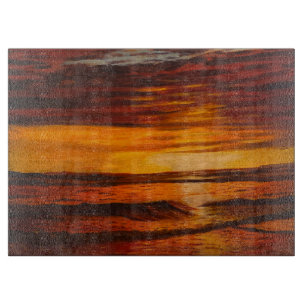 A Brillant Orange Sunset, By Gary Poling Cutting Board