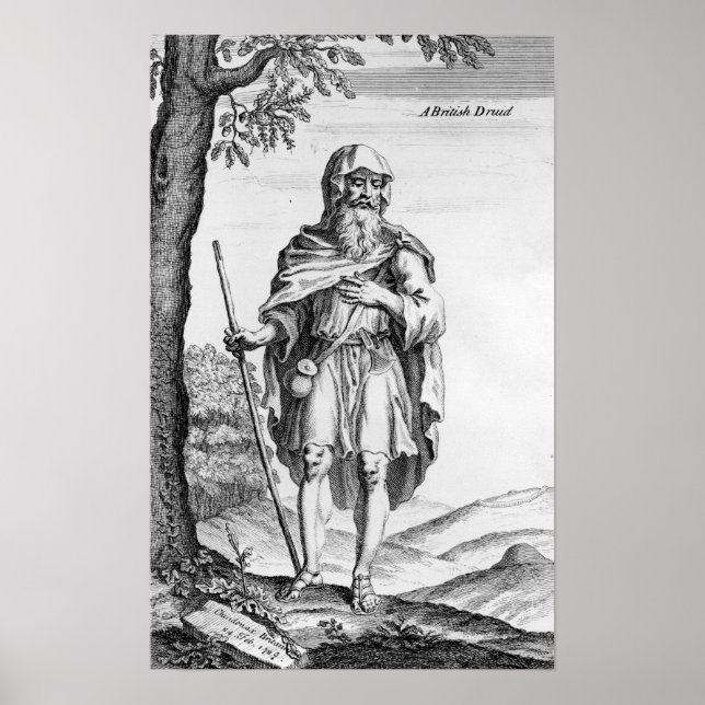 A British Druid, engraved by van der Gucht, 1723 Poster (Front)