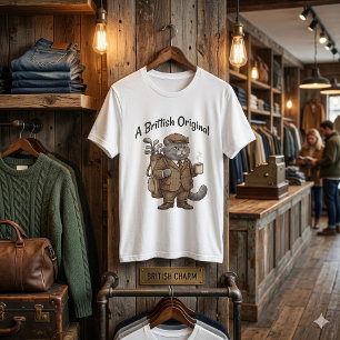 A British Shorthair Golf Cat T-Shirt