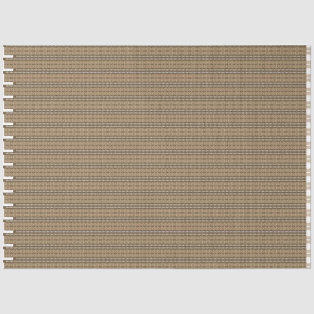 a brown and beige striped background tissue paper (Front)