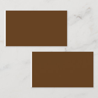 a brown background with a white border_ calling card