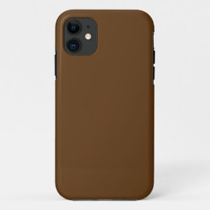 a brown background with a white border_ iPhone 11 case
