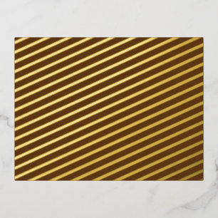 a brown background with a white border_ foil holiday postcard