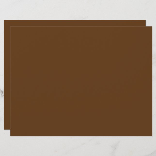 a brown background with a white border_ letterhead (Front/Back)