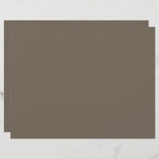 a brown wall with a black and white clock on it letterhead (Front/Back)