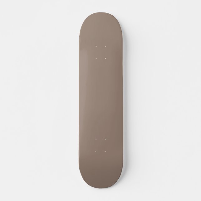 a brown wall with a clock on it skateboard (Front)