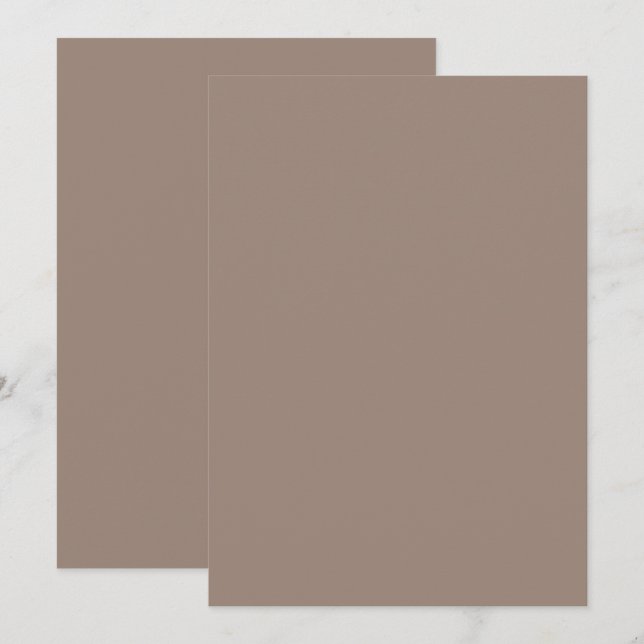 a brown wall with a clock on it thank you card (Front/Back)