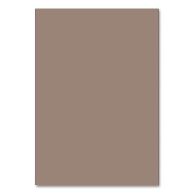 a brown wall with a table number (Front)