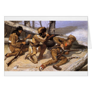 A Brush with the Redskins by Frederic Remington