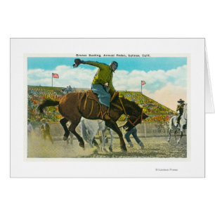 A Bucking Bronco at the Annual Salinas Rodeo