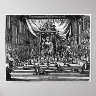 A Buddhist Temple, an illustration Poster