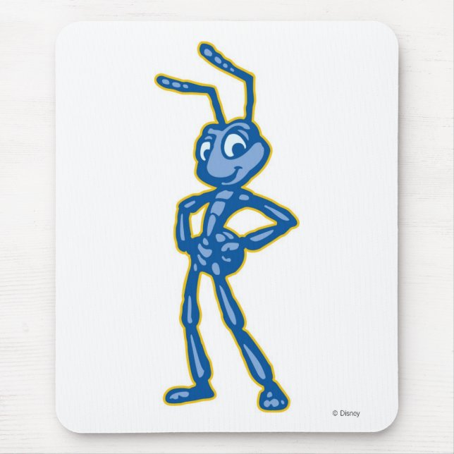 A Bug's Life Flik Standing Blue and Gold Disney Mouse Pad (Front)